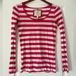 American eagle magenta and white tee size Small